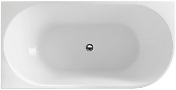 Aqualine Tibera cadă de perete 140x70 cm alb E1066