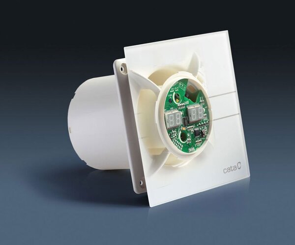 Cata E-100 ventilator cu panou decorativ negru 00900602