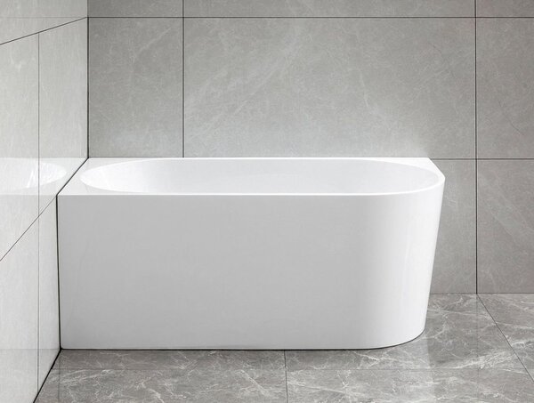 Aqualine Tibera cadă de perete 140x70 cm alb E1066