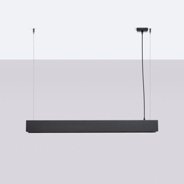 Lustră LED pe cablu Sollux SL.1395 SPARK 1xG13/8,5W/230V negru