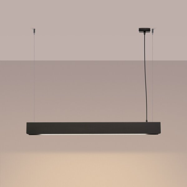 Lustră LED pe cablu Sollux SL.1395 SPARK 1xG13/8,5W/230V negru