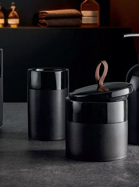 Kleine Wolke Deep pahar pentru periuta de dinti negru 8681926852