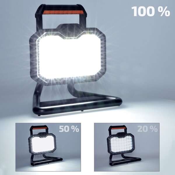 Proiector LED reîncărcabil dimabil Solight WM-20W-RE LED/20W/4400 mAh 4000K IP54