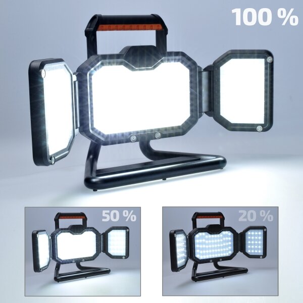 Proiector LED reîncărcabil dimabil Solight WM-30W-RE LED/30W/6600 mAh 4000K IP54