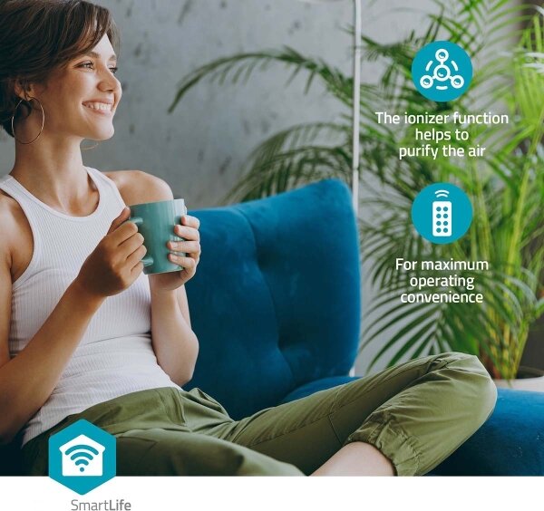 Răcitor de aer Nedis COOL116CWTW 65W/230V Wi-Fi Tuya + telecomandă