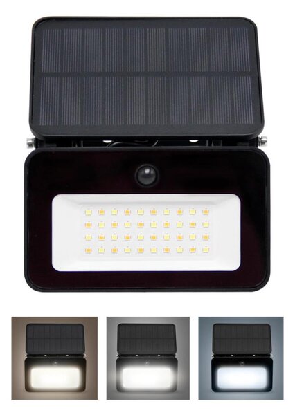 Solight WL913-LED Proiector solar reglabil cu senzor LED 6W 2200mAh IP65
