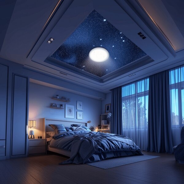 Aigostar - Plafonieră LED pentru baie LED/18W/230V IP44 + telecomandă