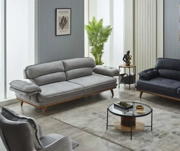 Canapea semiextensibila cu 3 locuri Puffy