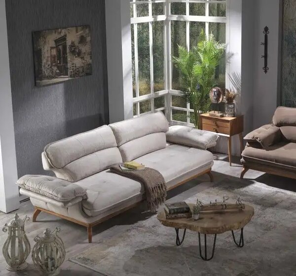 Canapea semiextensibila cu 3 locuri Puffy