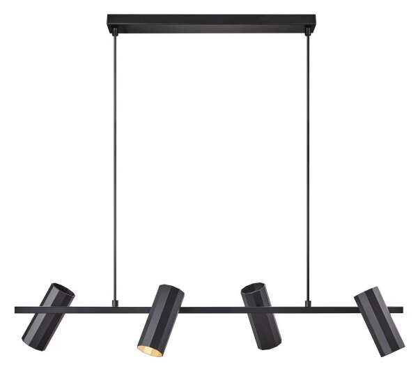 Lustră pe cablu Nordlux ALANIS 4xGU10/15W/230V negru