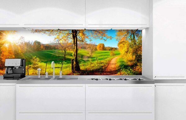 Fototapet pentru bucătărie - pajiște 180 x 60 cm