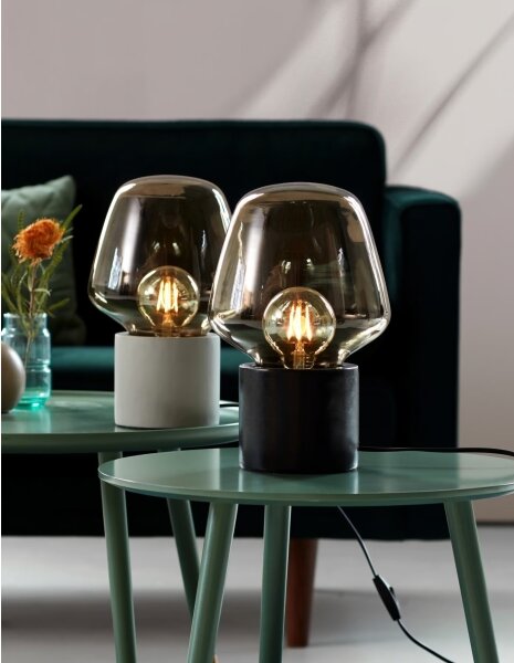 Lampă de masă Nordlux CHRISTINA 1xE27/25W/230V beton/negru