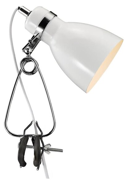 Lampă de masă cu clemă Nordlux CYCLONE 1xE14/15W/230V alb