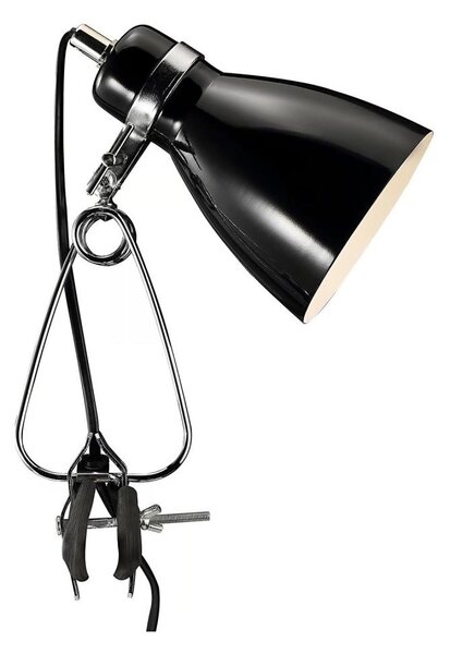 Lampă de masă cu clemă Nordlux CYCLONE 1xE14/15W/230V negru