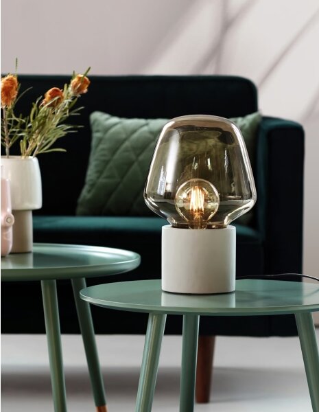Lampă de masă Nordlux CHRISTINA 1xE27/25W/230V beton/negru