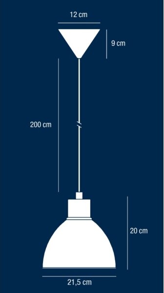 Nordlux - Pendul POP pe cablu, 1xE27/40W/230V, negru
