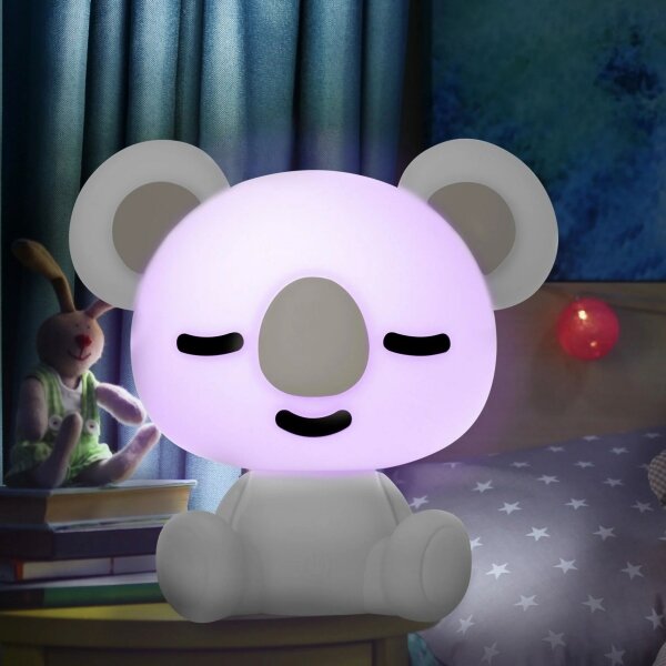 Veioză LED RGBW dimabilă de veghe pentru copii 2,5W/230V alb koala