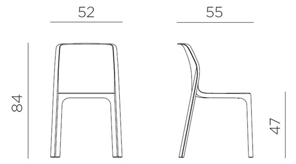 Scaun Exterior Nardi - Bit - Bianco
