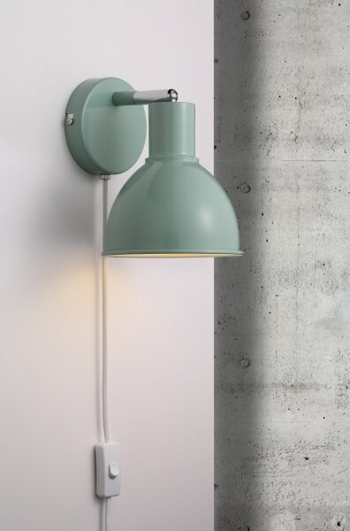 Spot de perete Nordlux POP 1xE27/18W/230V verde-mentă