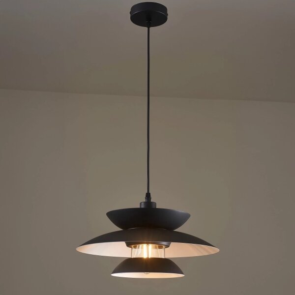 Lustră pe cablu BERIT 1xE27/20W/230V negru
