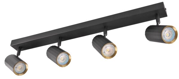 Spot NICEA 4xGU10/10W/230V negru