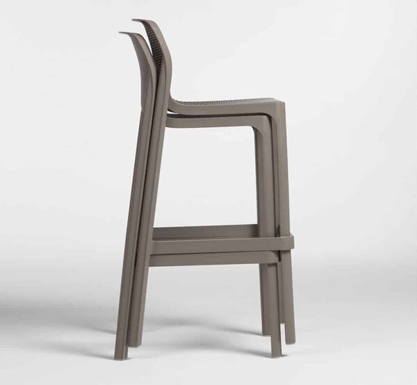 Scaun Exterior Nardi - Net Stool - Bianco