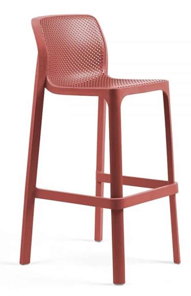Scaun Exterior Nardi - Net Stool - Corallo