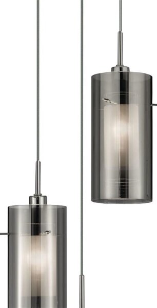 Lustră pe cablu Searchlight 2300-3SM DUO 3xE14/60W/230V antracit
