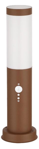 Brilagi - Lampă de exterior cu senzor NOVA, 1xE27/15W/230V, 40 cm, IP44, maro