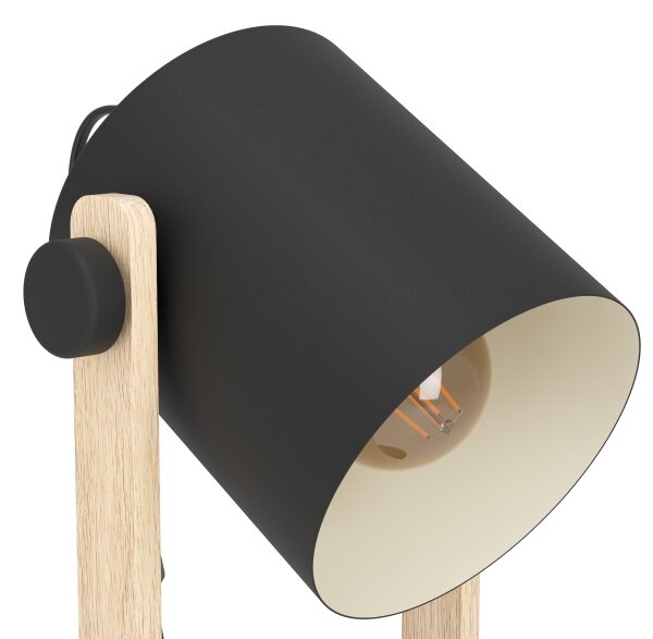 Eglo 43047 - Lampă de masă HORNWOOD 1xE27/28W/230V