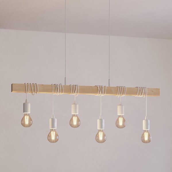 Eglo 43705 - Lustră suspendată pe cablu TOWNSHEND 6xE27/60W/230V