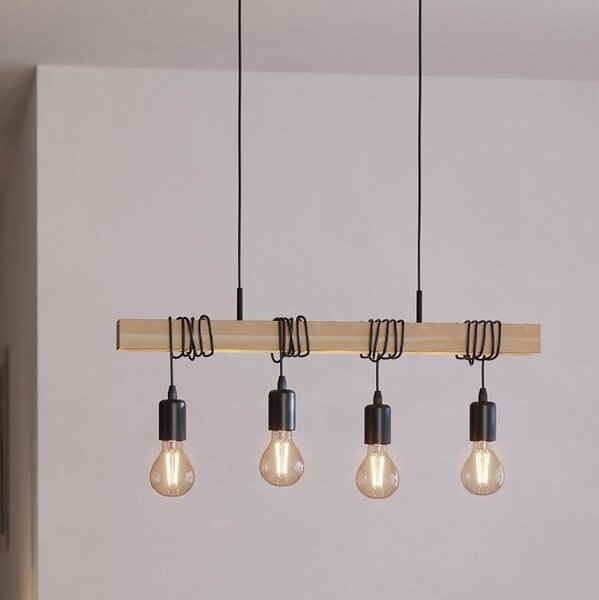 Eglo 43512 - Lustră suspendată pe cablu TOWNSHEND 4xE27/60W/230V