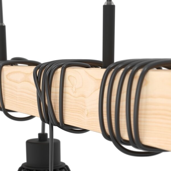Eglo 44075 - Lustră suspendată pe cablu TOWNSHEND 4xE27/60W/230V