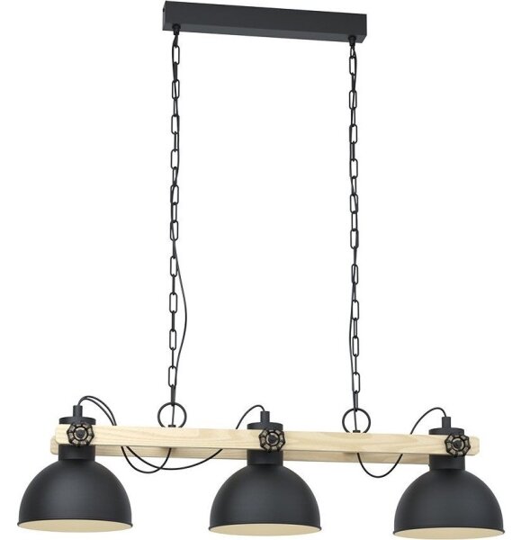 Eglo 43163 - Lustră pe lanț LUBENHAM 3xE27/28W/230V