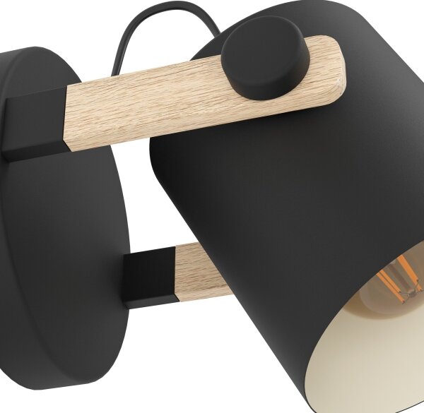 Eglo 43518 - Aplica de perete HORNWOOD, 1xE27/28W/230V