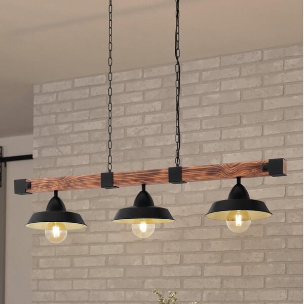 Eglo 44086 - Candelabru OLDBURY pe lanț, 3xE27/60W/230V