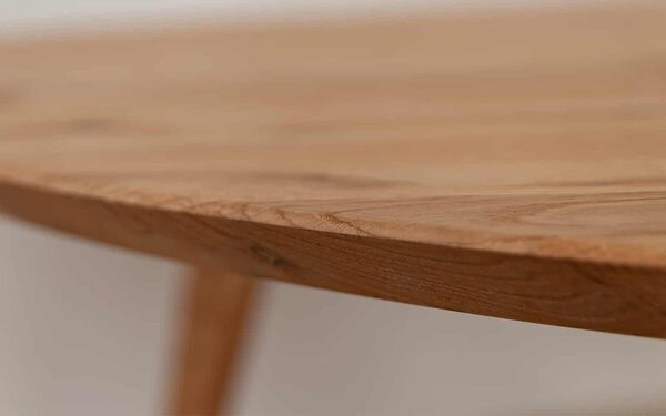 Masă stejar masiv Cafea Oscar Rotundă - ⌀70cm