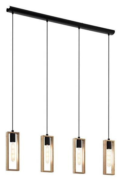 Eglo 44053 - Lustră suspendată pe cablu LITTLETON 4xE27/60W/230V