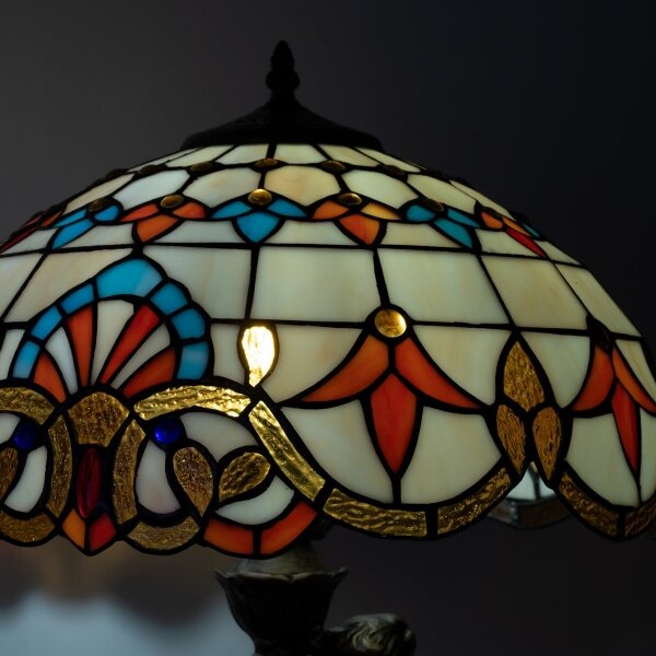 Brilagi - Lampă de masă Tiffany din vitralii MIRABELLA 1xE27/60W/230V