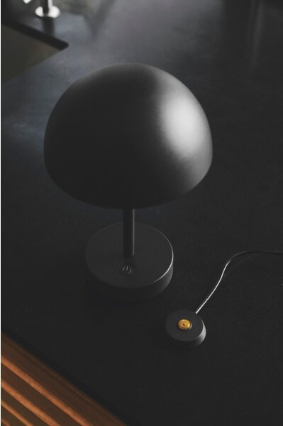 Nordlux - Lampă de birou reîncărcabilă LED ELLEN, dimabilă, 2,8W/3,7V, IP44, neagră