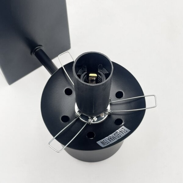 Aplica de perete SFERIO, 1xE14/5W/230V, negru/transparent