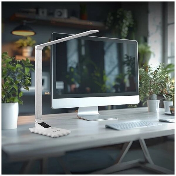 Lampă LED dimabilă de masă cu USB LED/7W/230V 3000K/4000K/5500K alb