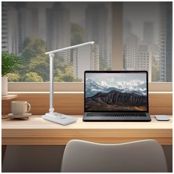Lampă LED dimabilă de masă cu USB LED/9W/230V 3000K/4000K/5500K alb