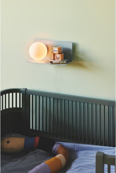 Aplică cu raft Nordlux LILIBETH 1xE14/25W/230V albastru