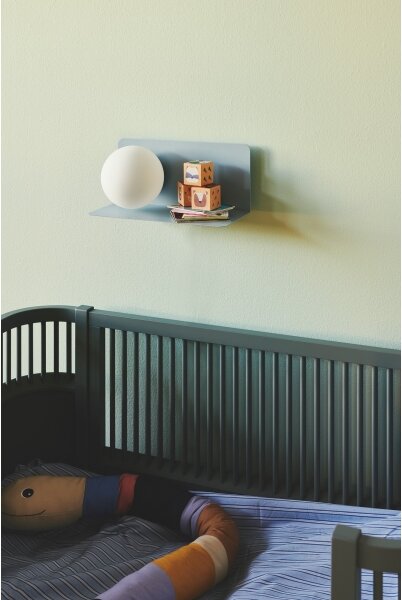 Aplică cu raft Nordlux LILIBETH 1xE14/25W/230V albastru