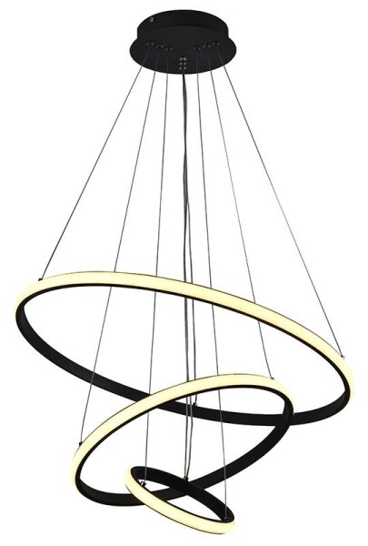 Brilagi - Lustru LED reglabil suspendat pe cablu CIRCLE, 90W, 230V, 3000-6500K, cu telecomandă
