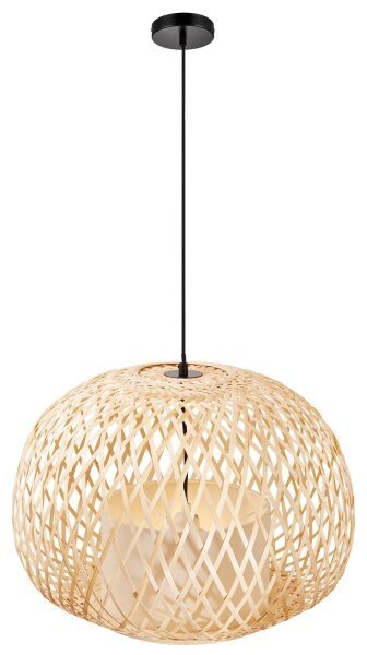 Lustră pe cablu Nordlux HISOKA 1xE27/40W/230V negru/bambus