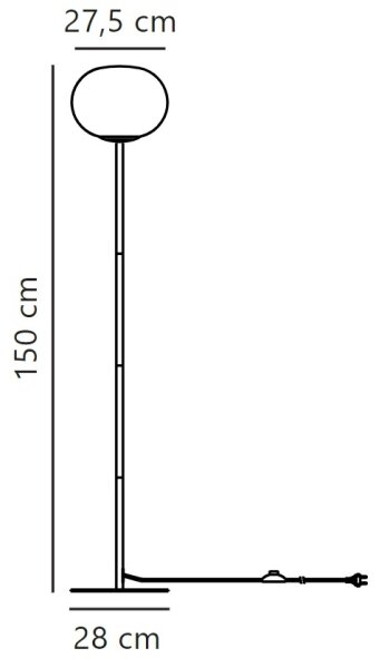 Lampadar Nordlux ALTON 1xE27/25W/230V negru