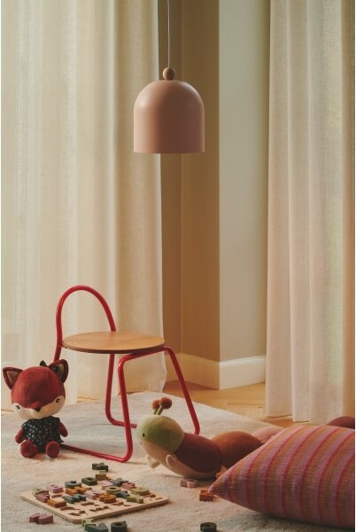 Lustră pe cablu Nordlux GASTON 1xE27/40W/230V roz/alb