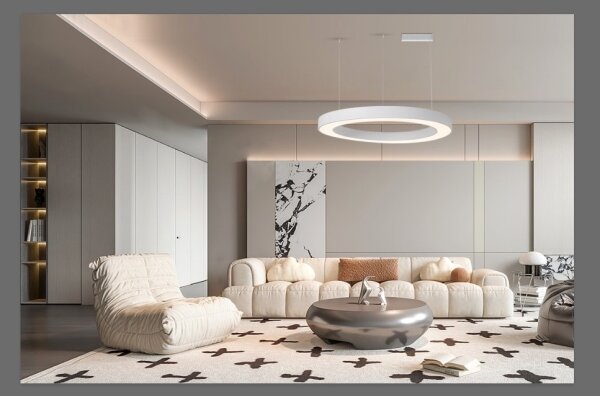 Lustră LED dimabilă Immax NEO 07214L PASTEL LED/68W/230V alb 95cm Tuya + telecomandă